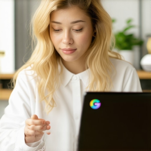 Business owner replying to reviews on Google My Business on laptop