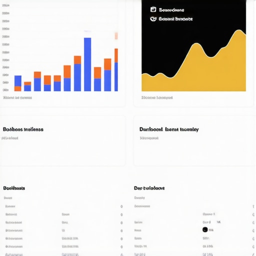 Analytics dashboard showing GMB profile performance metrics