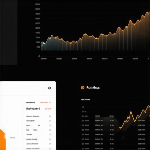 Close-up of a dashboard with charts and graphs illustrating local search performance