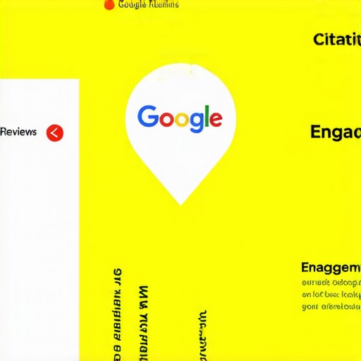 Google Maps Ranking Factors Overview Diagram showing the main factors affecting Google Maps rankings, including reviews, citations, user engagement, and backlinks.