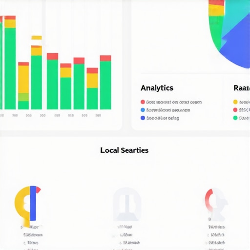 Screenshot of ranking tools dashboard showcasing local search performance and analytics.
