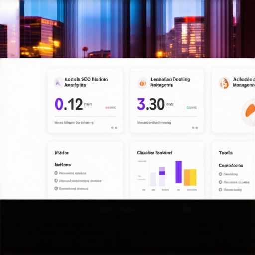 Dashboard of Local SEO Tools and Analytics Screenshot of local SEO analytics dashboard showing reputation and citation stats.