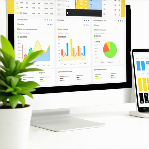 Digital SEO Workspace with Local Map Pack Data Computer monitor displaying local SEO tools and map pack analytics.