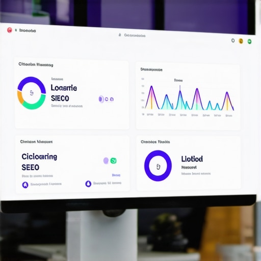 Person analyzing local SEO tools on a computer screen, focusing on dashboards and analytics for map pack preservation.