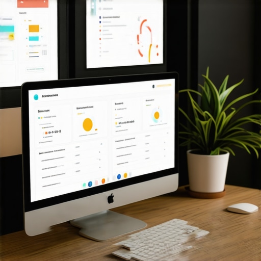 Close-up image of a computer screen displaying SEO and citation management tools, emphasizing digital tools for GMB success.