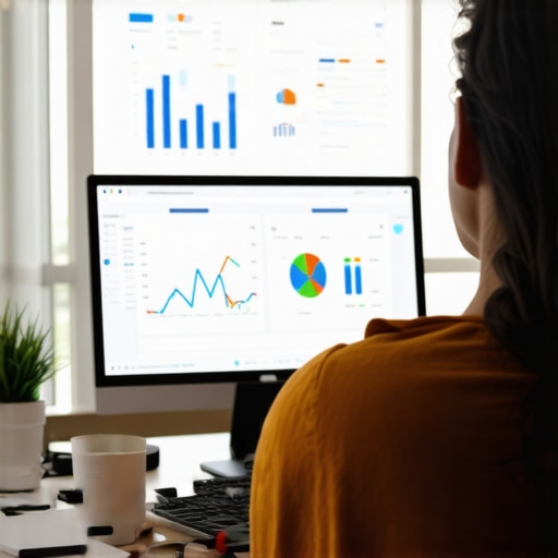 Person reviewing local SEO analytics and tools for map pack success.